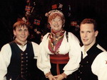 Our dear friends and colleagues of the Revels shows in 1993-99 - norwegian dancers from Telemark. 