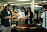 Before the concert in the Record store, Houston, Texas. 1995
