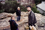 On the Indian Rock with agent Lisa Comer, Berkeley, Ca. 2000