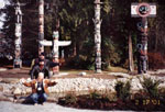 Indian Totems in Vancouver, BC, Canada. 2001